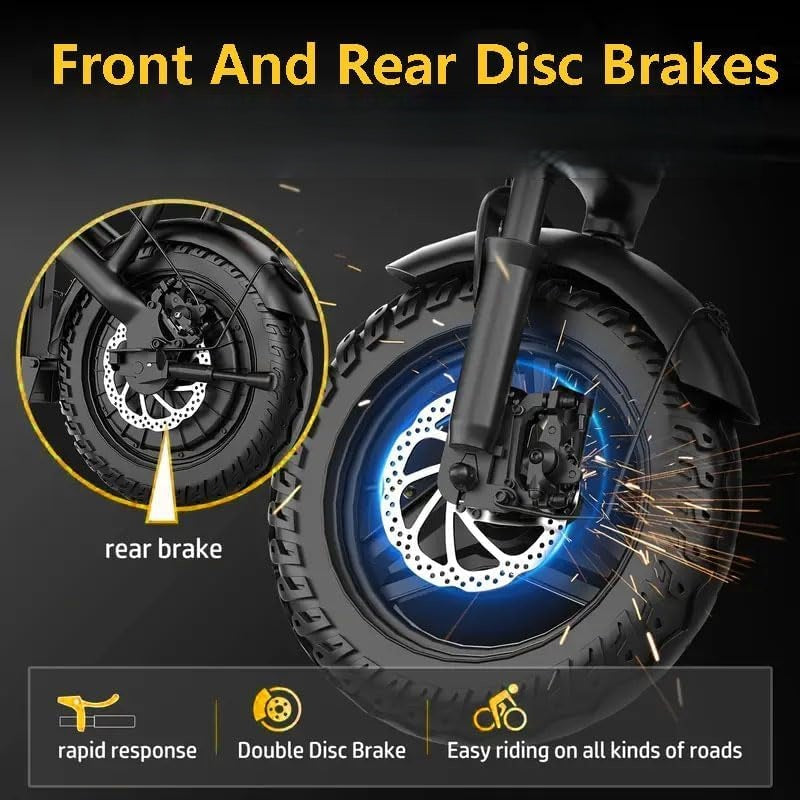 Compact Folding Ebike 14 Inch 500W Motor 48V 10Ah Battery 35 Mile Range Front Suspension Rear Basket