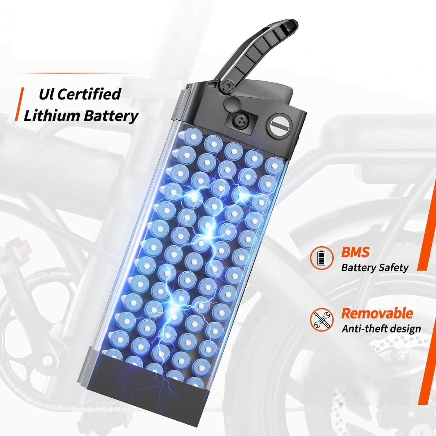 Compact Folding Ebike 14 Inch 500W Motor 48V 10Ah Battery 35 Mile Range Front Suspension Rear Basket