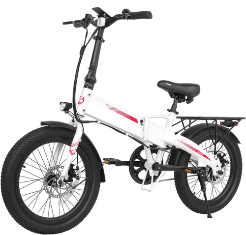 Folding Commuter Ebike 20 Inch 500W Motor 48V 10Ah Battery 40 Mile Range Class 2