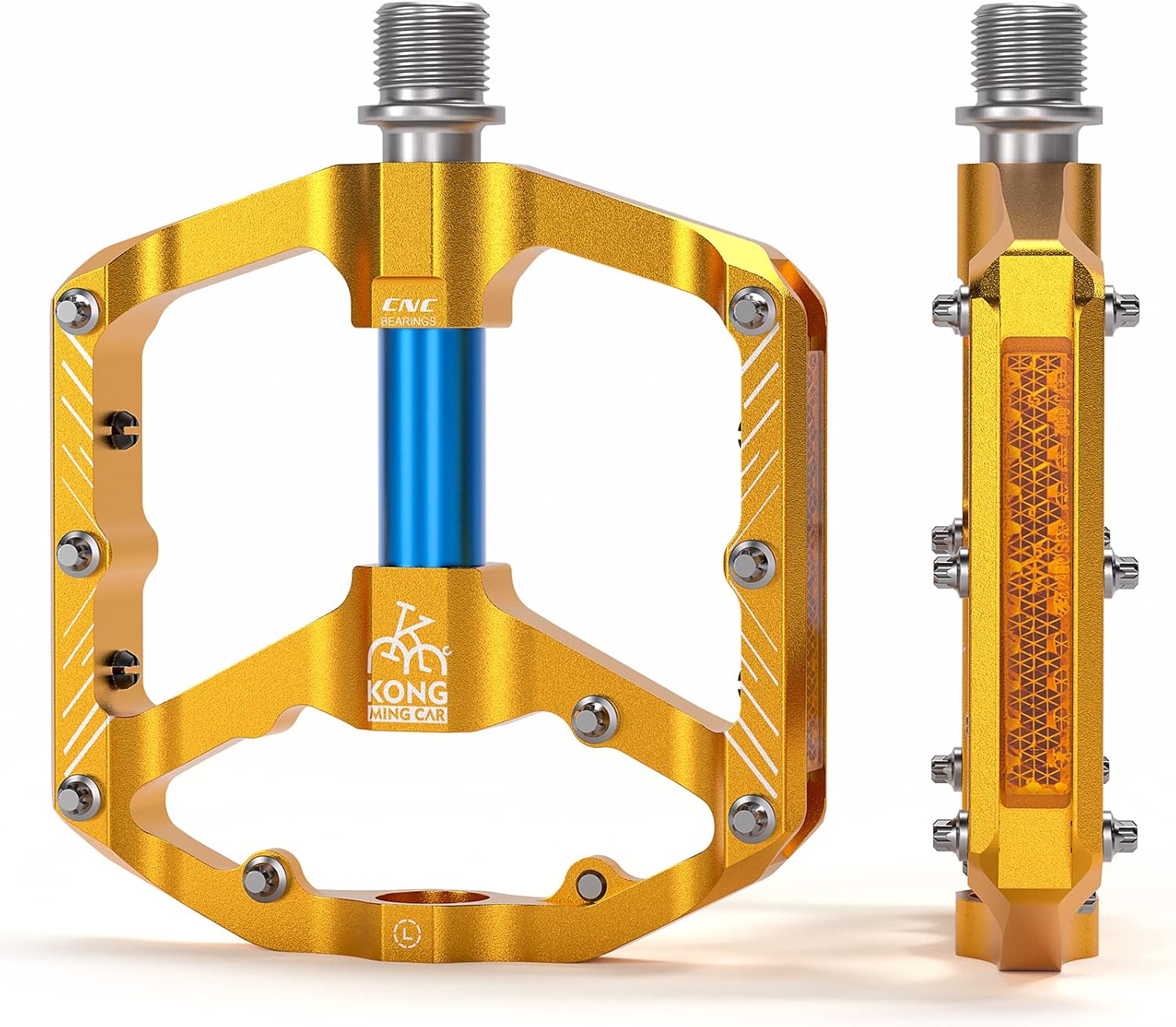 Mountain Bike Pedals 9 16 Inch Platform Lightweight Non Slip MTB Pedals 3 Sealed Bearings